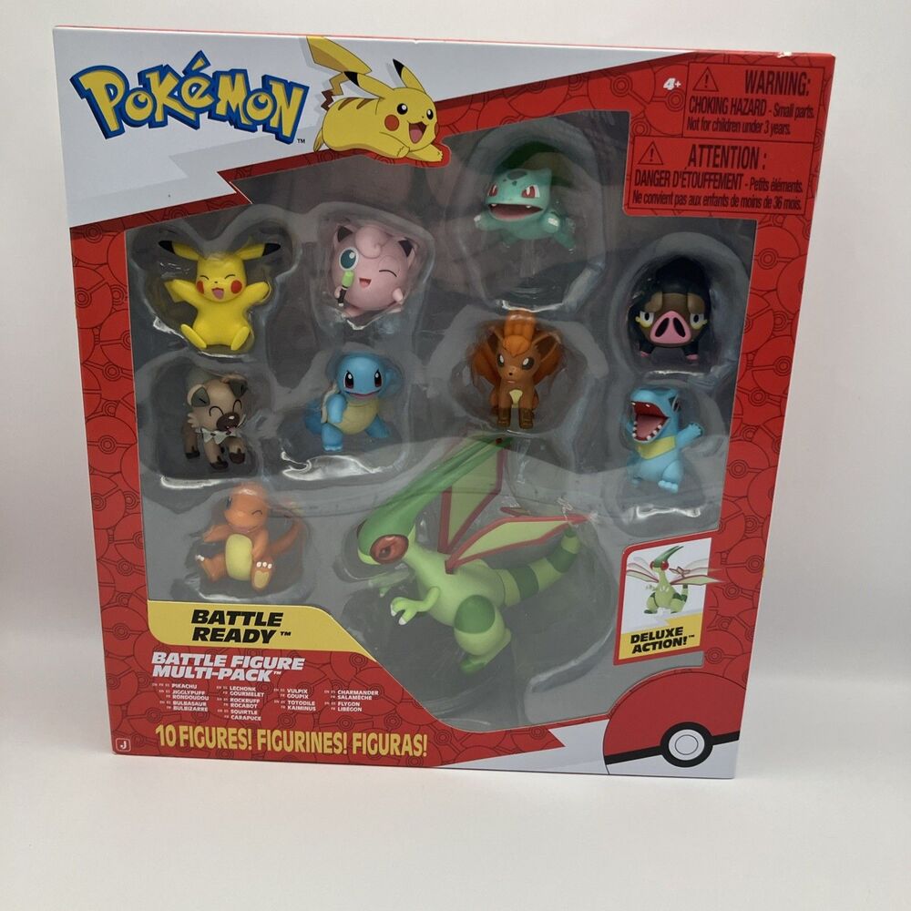 Pokemon Battle Ready  Multi-Pack Figures Flygon, Pikachu- Christmas, Toys
